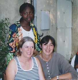 Solange, Frédérique et Edith, marraine de sa soeur Flora
